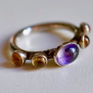 Karen Karch One-of-a-Kind Silver Five Stone Ring